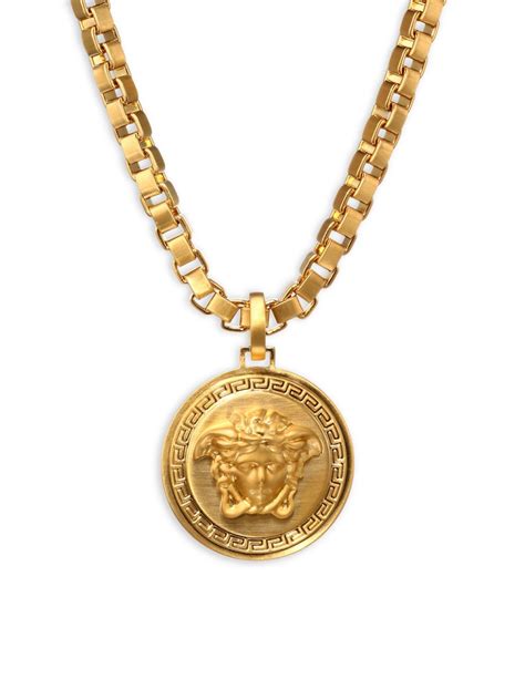 versace men pendant|versace gold chain and pendant.